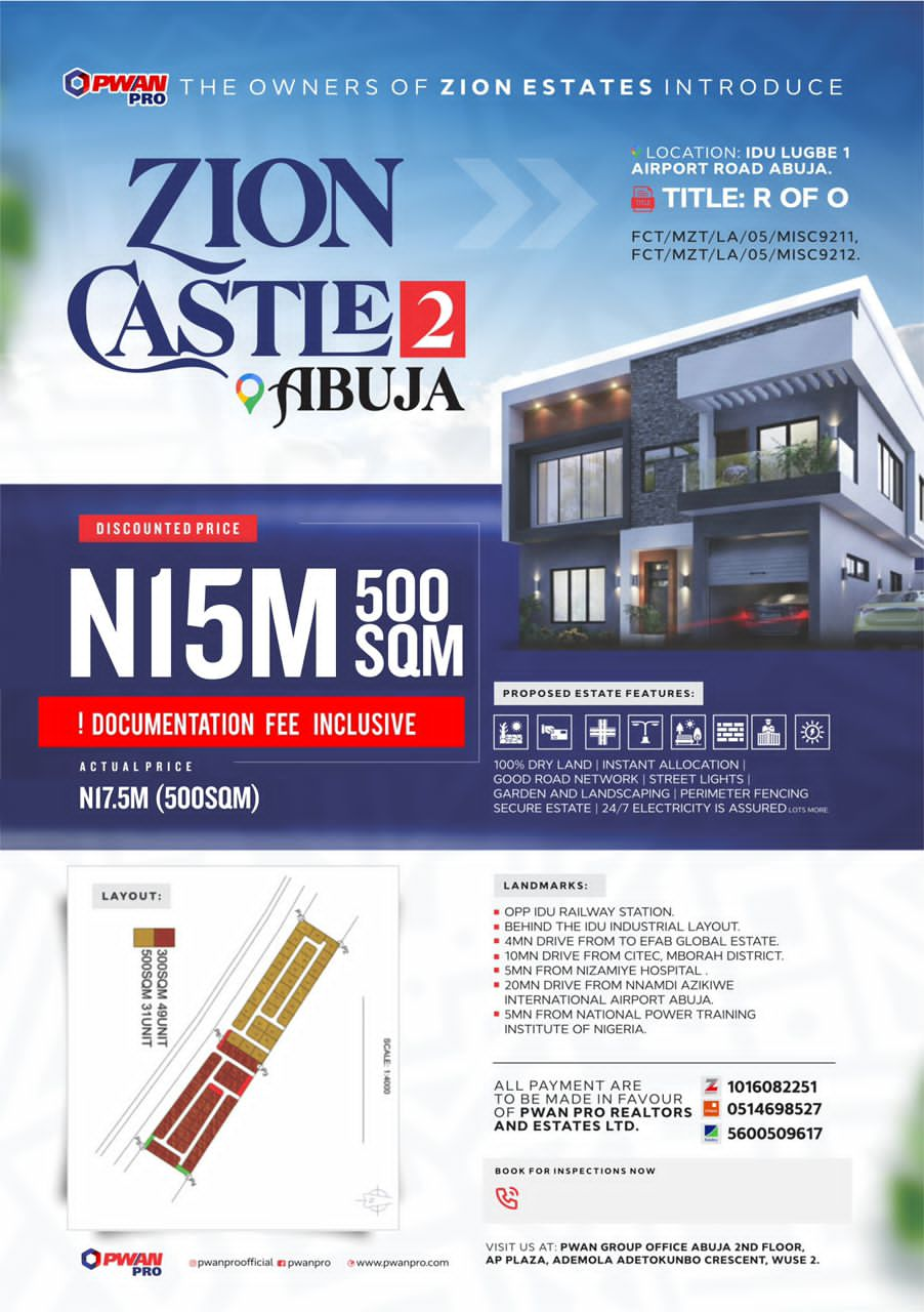 ZION CASTLE 2 ABUJA